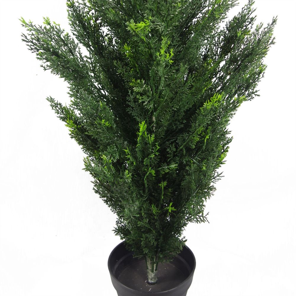 120cm UV Resistant Cedar Tree with 756 Leaves - Durable Faux Greenery for Outdoors