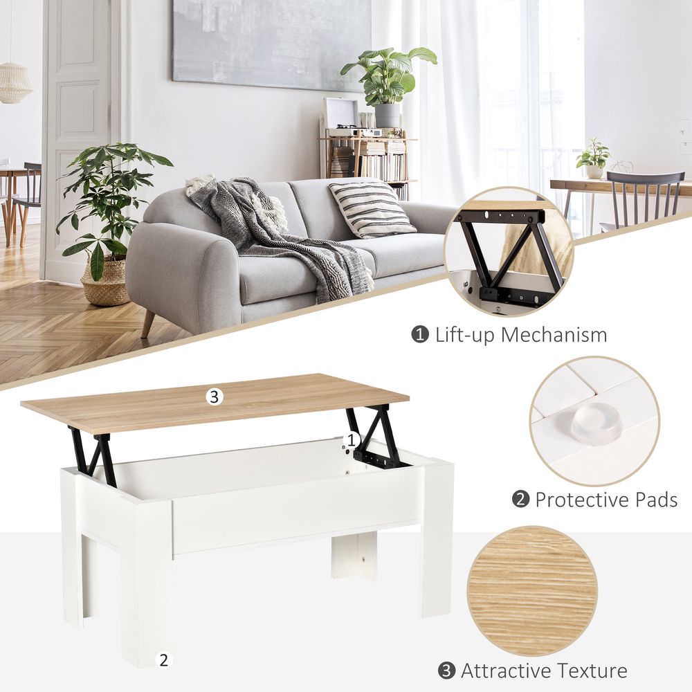 Lift Top Coffee Table with Storage Compartment for Your Living Room Centrepiece