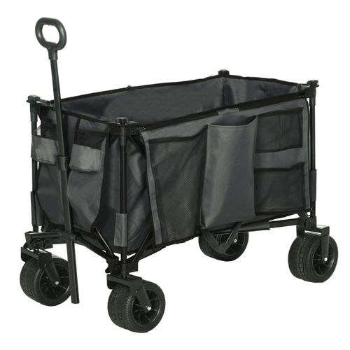 Versatile Folding Garden Trolley: Durable, Collapsible & Multi-Purpose!