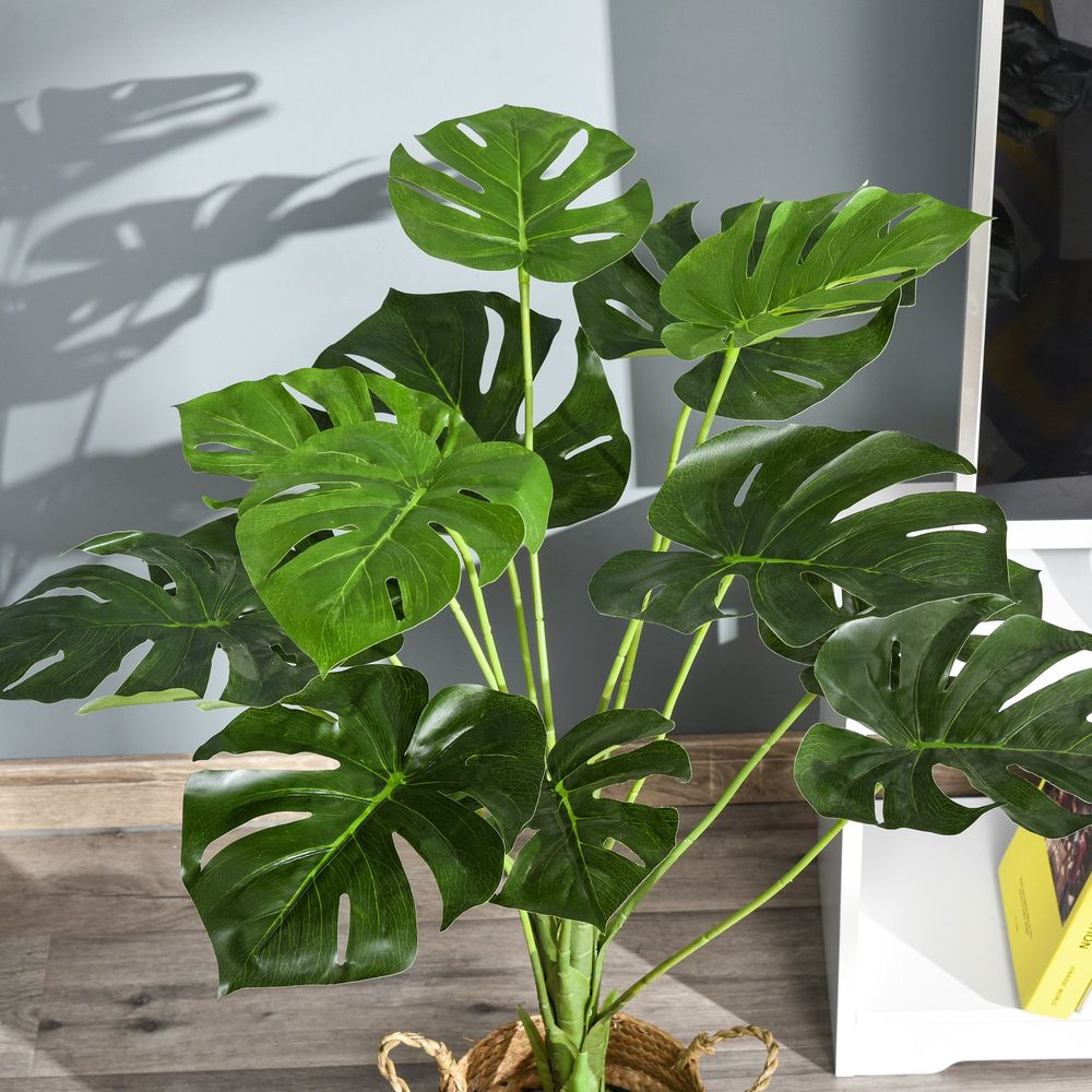 85cm Artificial Monstera Tree with 13 Leaves and Nursery Pot for Exotic Indoor Decor