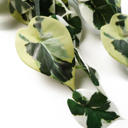 40cm Variegated Marble Pothos Plant - Artificial Trailing Design
