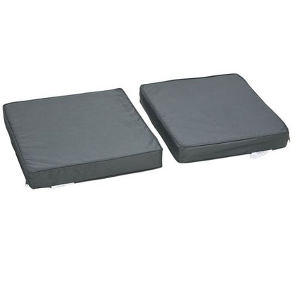 Transform Your Outdoor Space: Dark Grey Seat & Back Cushion Set