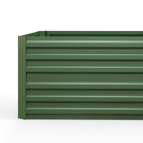 Upgrade Your Garden with Durable Galvanized Steel Raised Bed – Green