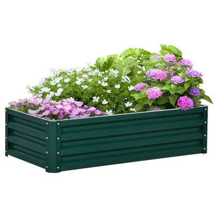 Modular Steel Raised Garden Bed Planter Box for Vibrant Vegetables & Flowers