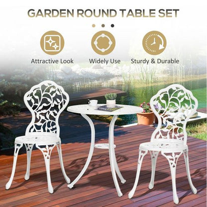 Elegant Aluminium Bistro Set - Stylish Outdoor Dining for Any Space