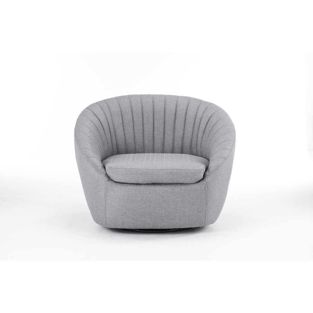 86cm Grey Velvet Armchair, Stylish and Plush