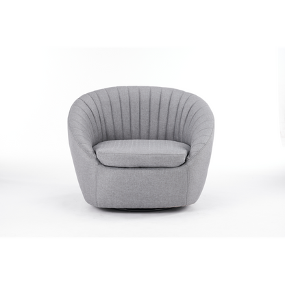 86cm Grey Velvet Armchair, Stylish and Plush