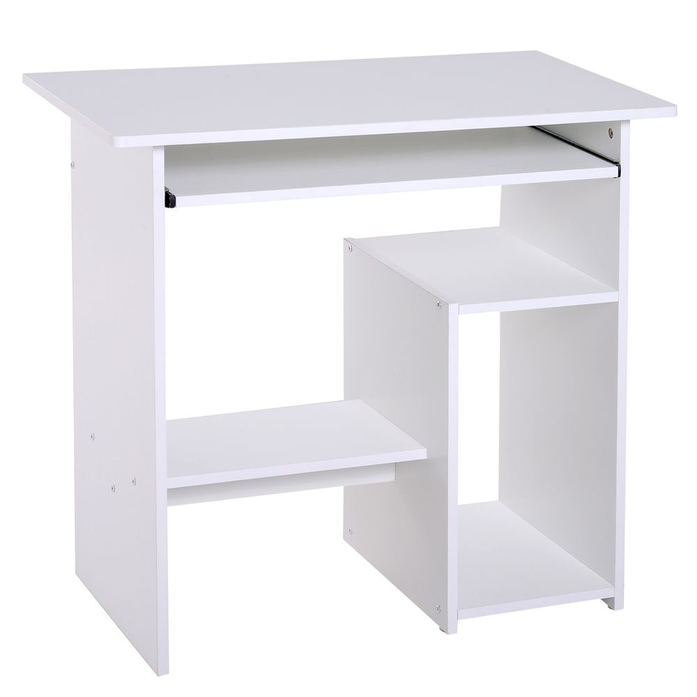 White Computer Desk with 73.5 cm Height, Perfect for Stylish Home Offices