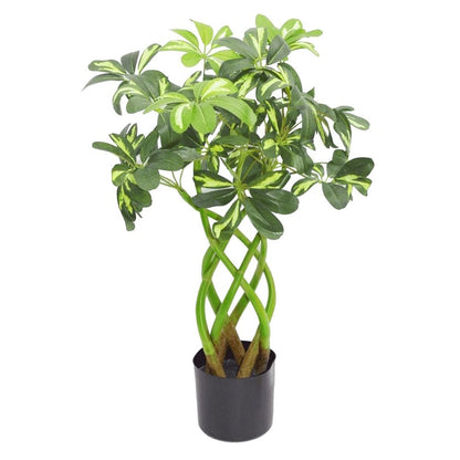 70cm Twisted Stem Artificial Bonsai Bush - Golden Capella Style