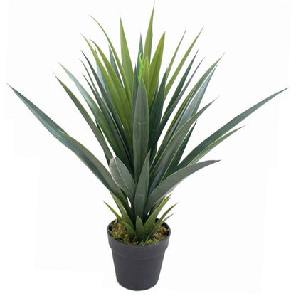 60cm Artificial Tropical Agave Plant - Yukka Style Green Foliage