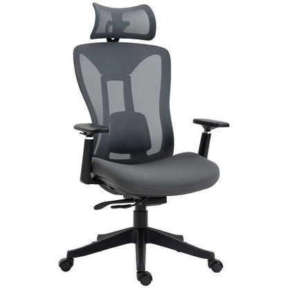 Mesh Office Chair with Lumbar Support, Sliding Seat and 3D Arms for Comfort