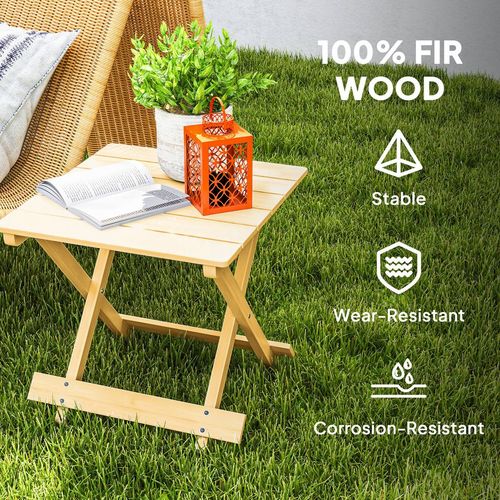 Versatile Wooden Folding Garden Table - Perfect for Indoors & Outdoors